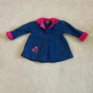 Vintage Winnie Magee kids jacket made from Irish linen and trim cotton